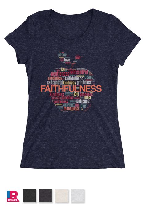 Fruit Of The Spirit Women Tee A Super Soft Form Fitting Breathable