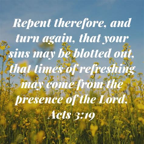 Acts Repent Therefore And Turn Again That Your Sins May Be