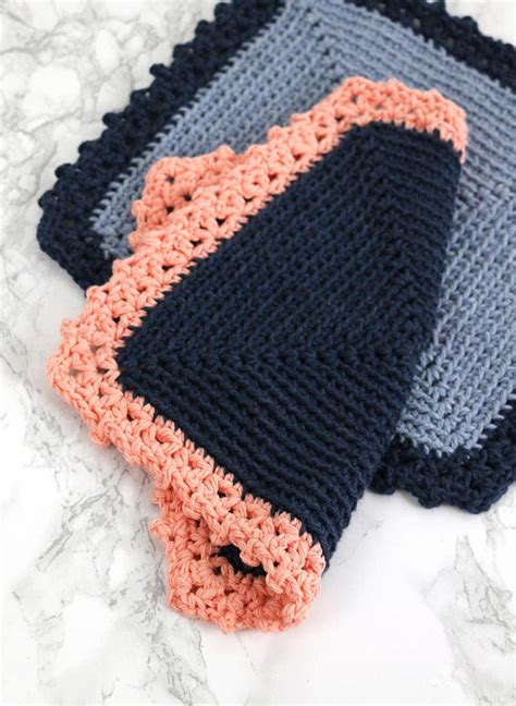 Free Cottage Dishcloth Crochet Pattern Weave Crochet