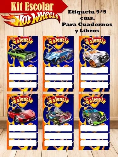 Hot Wheels Kit Escolar Autos Etiquetas Editables Calendario En Venta En General Viamonte Buenos