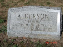 Myrl James Alderson 1901 1955 Mémorial Find a Grave