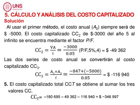 ANÁLISIS DEL VALOR ACTUAL NETO Y COSTO CAPITALIZADO ppt descargar