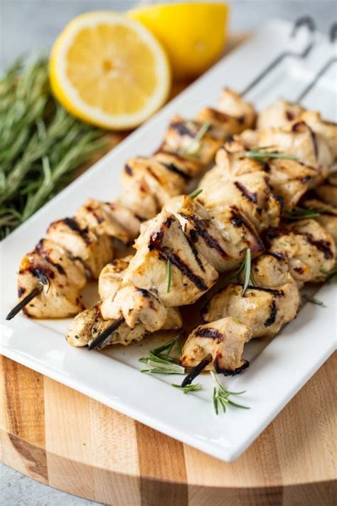 Rosemary Ranch Grilled Chicken Kabobs Cafe Delites