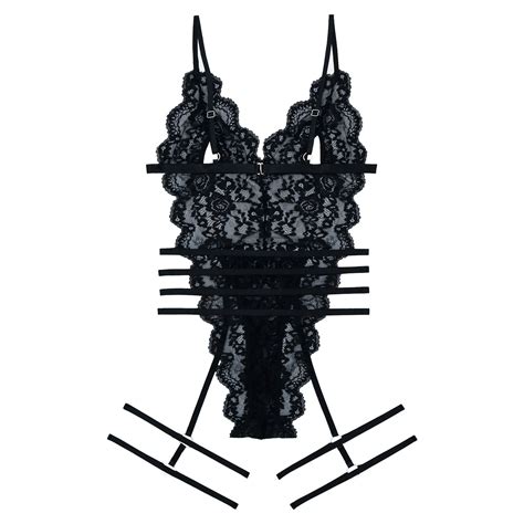 Zuwimk Lingerie For Women Women Lingerie With Garter Lace Bustier Set