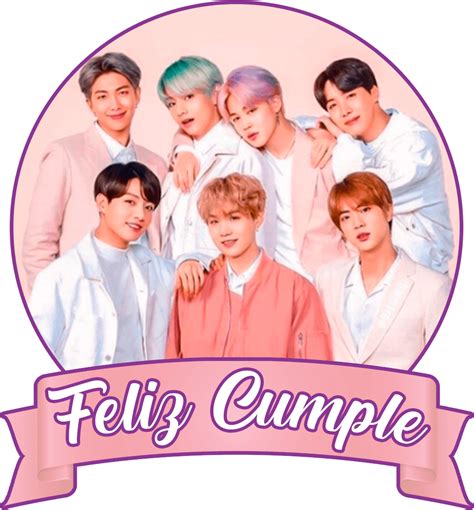 BTS GRATIS Topper Stickers Banderines PNG Caketopper Click