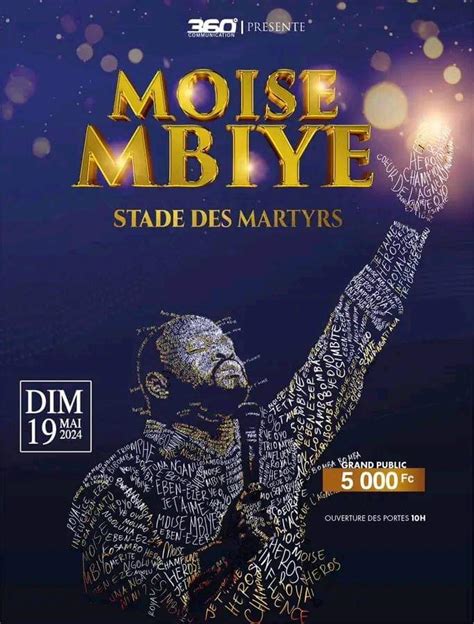 Culture Mo Se Mbiye D Voile L Affiche De Son Concert Du Stade Des