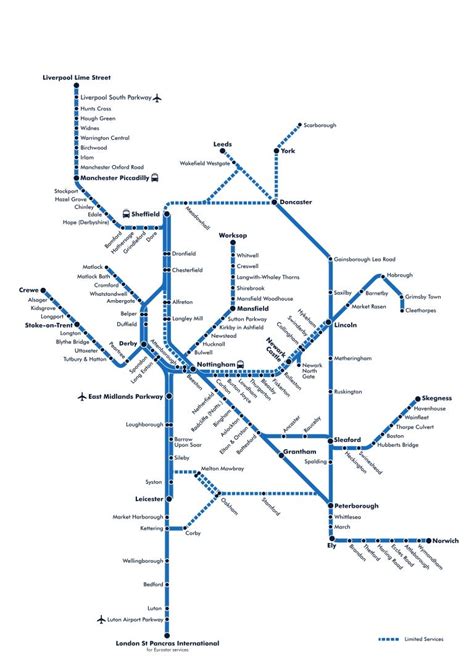 Train route map