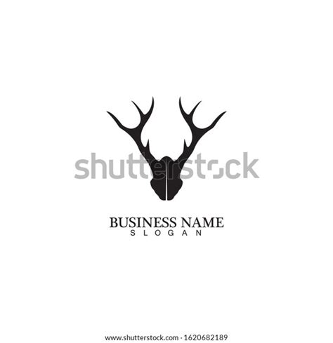 Deer Antlers Logo Template Illustration Design Stock Vector Royalty