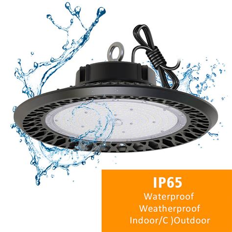 100 Watt Ufo LED High Bay IP65 13,000LM 5000K Black Finish 100-277VAC ...