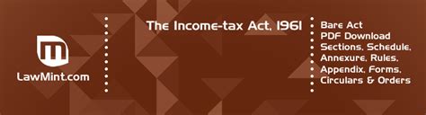 Income Tax Act 1961 Bare Act Pdf Download