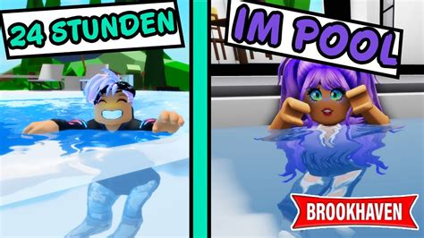 24 STUNDEN IM POOL CHALLENGE Kaan Gegen Dania Mit Community Roblox