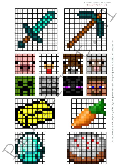 Pin By Meredith Stanley On Kinderfeestje Minecraft Beads Minecraft