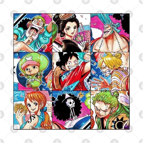 anime characters collaged together in squares