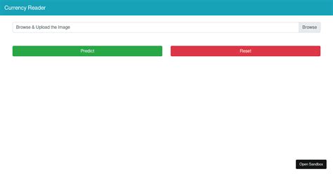 Currency Reader React Codesandbox