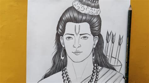 Happy Ramnavmi How To Draw Lord Ram Step By Step Ramnavmi Drawing