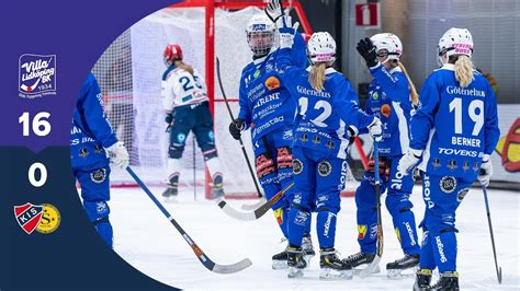 HÖJDPUNKTER VILLA LIDKÖPING 16 0 KS BANDY ELITSERIEN OMGÅNG 5 YouTube