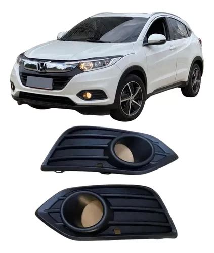 Par Moldura Grade Milha Honda Hrv 2019 2020 2021 Frete grátis