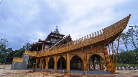 Bamboo Mosque In Kiram Village South Kalimantan Editorial Stock Image