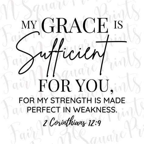 My Grace Is Sufficient For You 2 Corinthians 129 Png File For