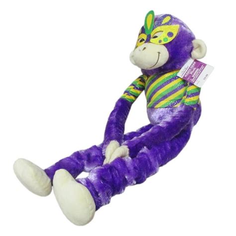 Way To Celebrate Mardi Gras Purple Monkey Plush