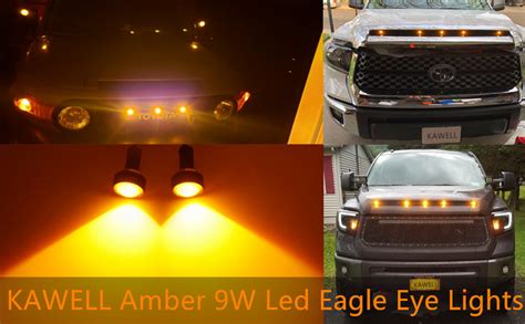 Amazon Kawell 10 Pack Universal High Power Amber 9W Led Eagle Eye