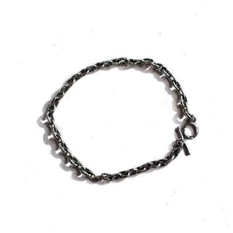 PULSEIRA DE PRATA ELOS RUSTICOS NAVIN Modaro Joias Masculinas