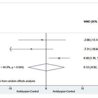 Forest Plot Of Macular Vessel Density In The Superficial Capillary