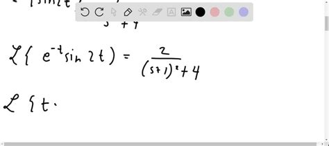 e^-t t sin2 t | Numerade