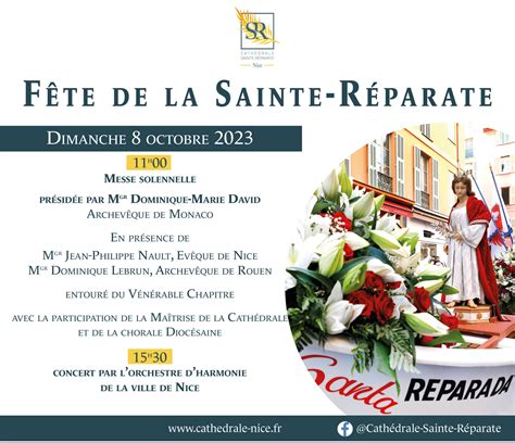 F Te De La Sainte R Parate Cath Drale Sainte Reparate Nice