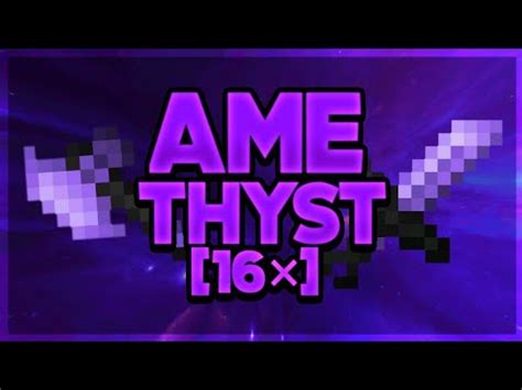 Amethyst 16 Intel Edits 100K Pack MCPE PvP Pack FPS Friendly