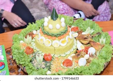 Nasi Tumpeng Celebrating Moment Food Decoration Stock Photo 1799146633 ...