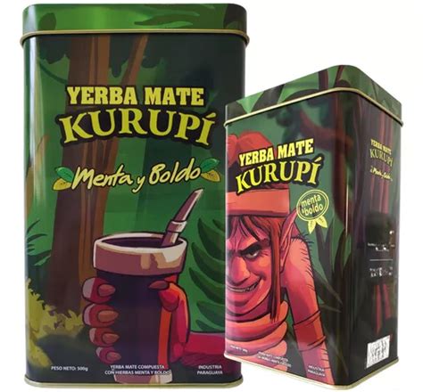 Kit Lata Porta Erva Tereré Chimarrão E Kurupi Menta E Boldo MercadoLivre