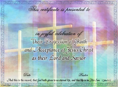 Salvation Certificate Pdf Printable Etsy