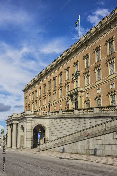 View Of Royal Palace Northern Facade Stockholms Slott Or Kungliga