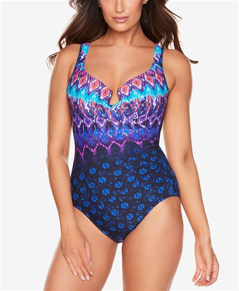 Miraclesuit Bella Alba Escape Underwire One Piece Swimsuit And Reviews