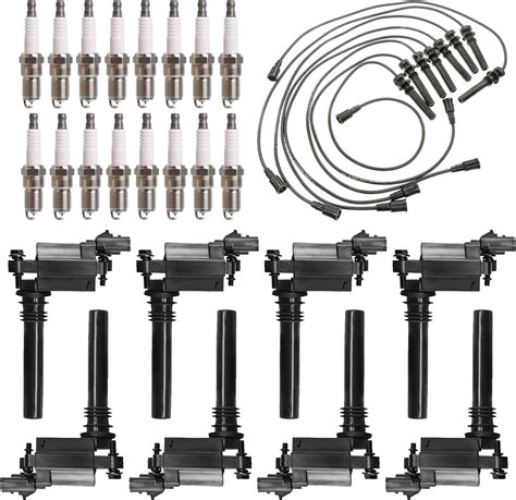 Amazon MAS Set Of 8 Ignition Coils Pack 16Pcs Iridium Spark Plugs