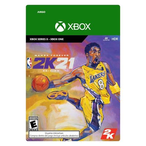 Nba 2k21 Mamba Forever Edition Xbox Series X And Xbox One Código Descargable Bodega Aurrera En