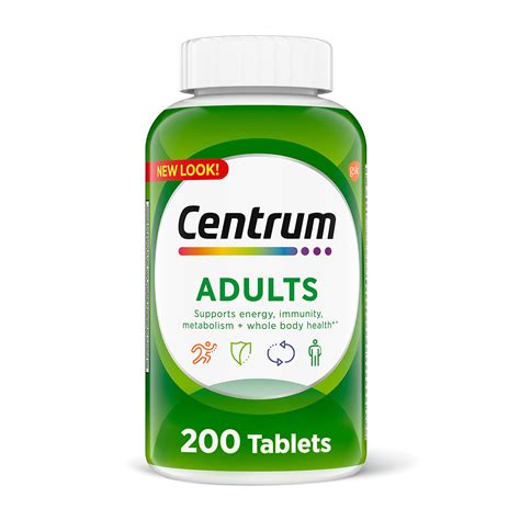 Centrum Adult Multivitamin/Multimineral Supplement with Antioxidants ...