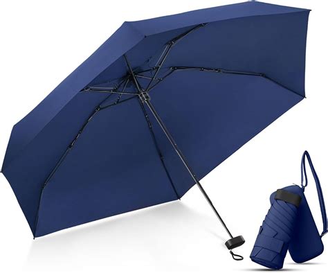 Amazon LEAGERA Compact Travel Umbrella With Case Mini Umbrella