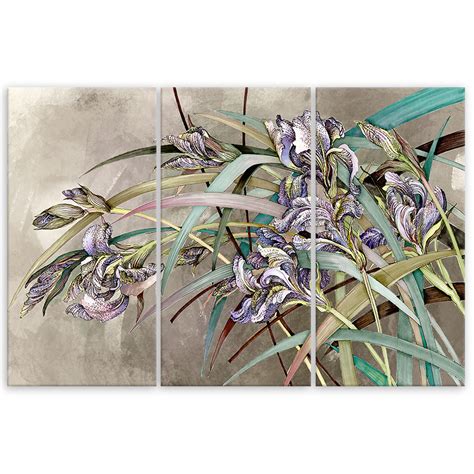 Delt L Rredsprint Iris Blomster I Vinden Wall Art Dk