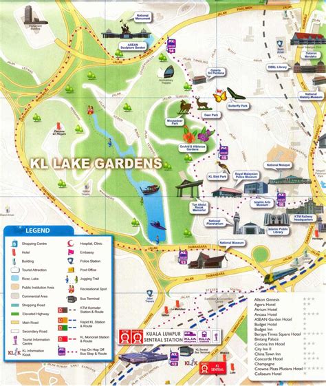 Botanical Garden Kl Map Fasci Garden