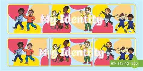 My Identity Display Banner Ks1 Professor Feito Twinkl