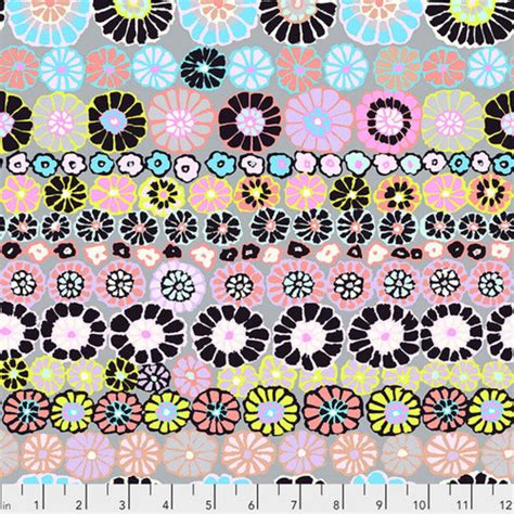 Row Flowers Fabric Contrast Stash Kaffe Fasset For The Kaffe Fassett Collective Cotton Fabric By