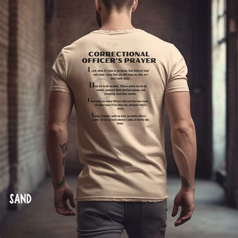 Corrections Officer Prayer T Shirt Correctional Officer Shirts