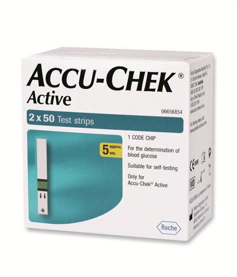 Accu-Chek Active 100 Test Strips(2 X 50)- Expiry May 2017: Buy Online at Best Price in India on ...