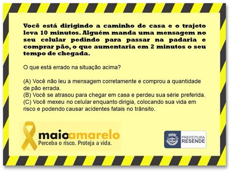 Atividades Maio Amarelo