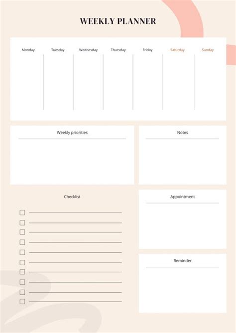 Free Custom Printable Aesthetic Planner Templates Canva