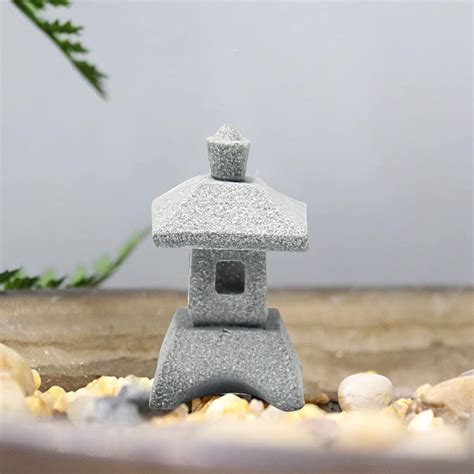 Saihisday Estatuas De Pagoda En Miniatura Farol De Pagoda De Estilo