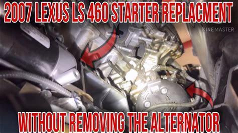 Lexus Ls Starter Replacement Without Removing The Alternator