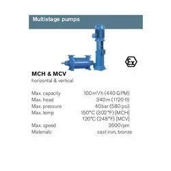 Spx M Mch Multistage Johnson Centrifugal Pump Type Horizontal